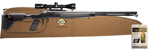 CVA™ Optima XP Rifle - Nitride Black - 26" Barrel .50 Caliber - KonusPro™ 3-9x40mm BDC Reticle - PR2043NSCP CVA™ Optima XP Rifle - Nitride Black - 26" Barrel .50 Caliber - KonusPro™ 3-9x40mm BDC Reticle - PR2043NSCP