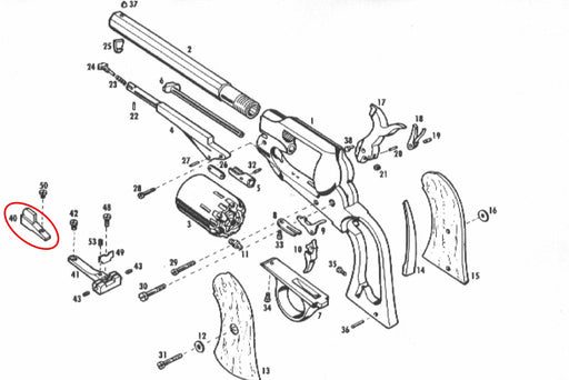 Pietta-replacement-dovetail-front-sight-44-CAL-1858-NEW-MODEL-ARMY-NAVY-revolver-3501