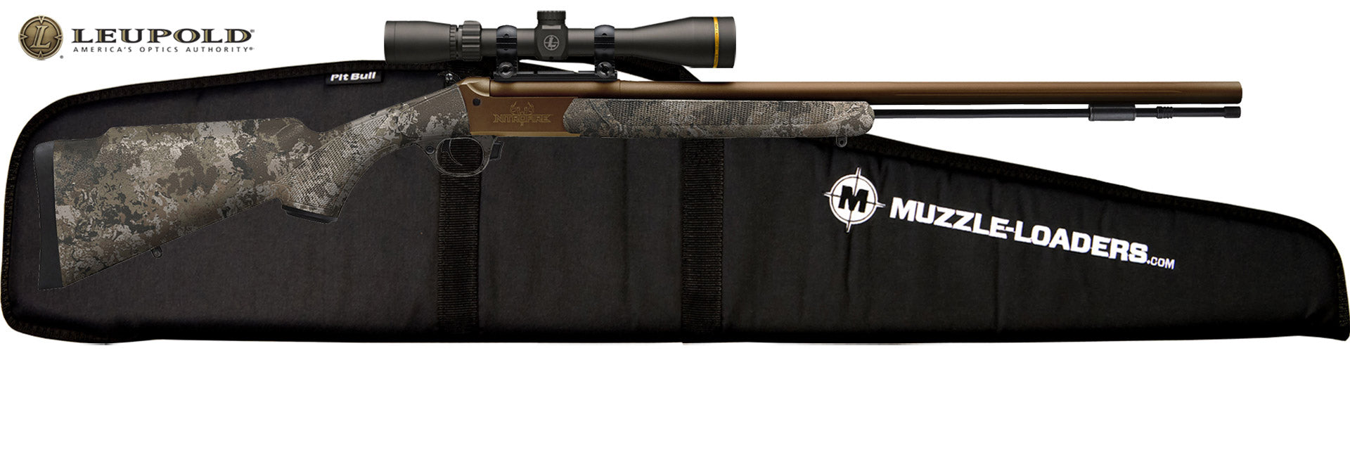 Traditions® NitroFire VAPR Leupold™ Scope Package - .50 Cal Veil™ Wideland Camo & Burnt Bronze CeraKote™ - CR5-848804425LC