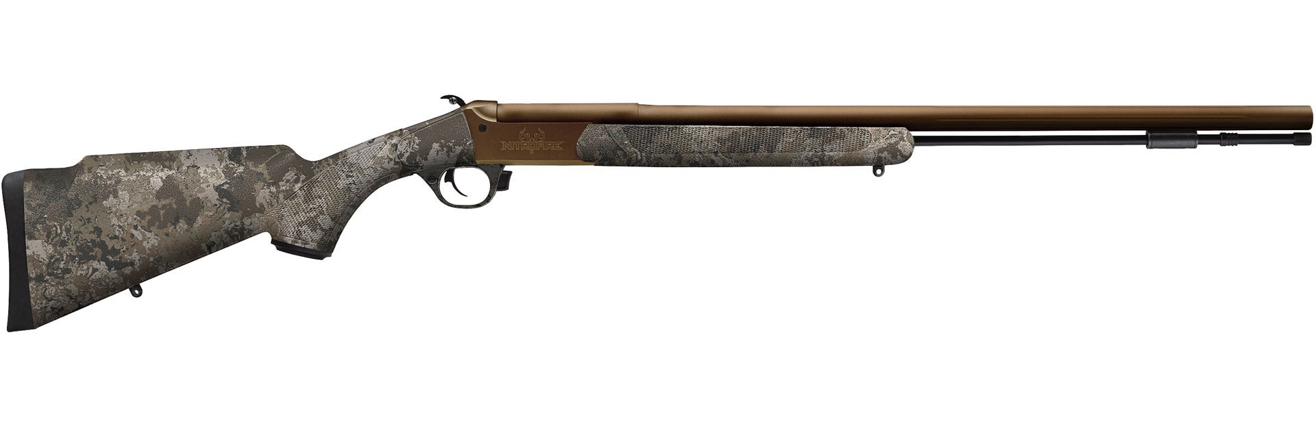 Traditions™ NitroFire Muzzleloader - .50 Cal Veil™ Wideland Camo & Burnt Bronze CeraKote™ - CR8488425NS