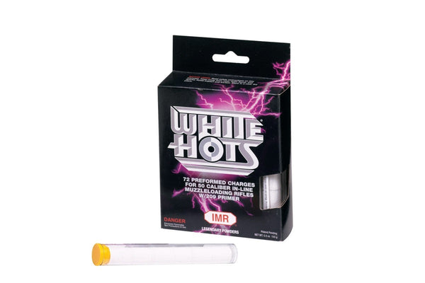 IMR™ White Hots Pellets - Muzzleloader Black Powder Substitute (72 Pellets) IMR™ White Hots Pellets - Muzzleloader Black Powder Substitute (72 Pellets)