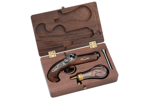 Pedersoli™ Philadelphia Derringer Pistol with Wood Case - C.945.450 Pedersoli™ Philadelphia Derringer Pistol with Wood Case - C.945.450