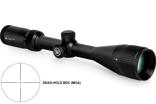 Vortex® Crossfire II Riflescope - Dead-Hold BDC MOA AO Reticle - 1" & 30mm Scope Tube-6-18x44mm-1" Scope Tube