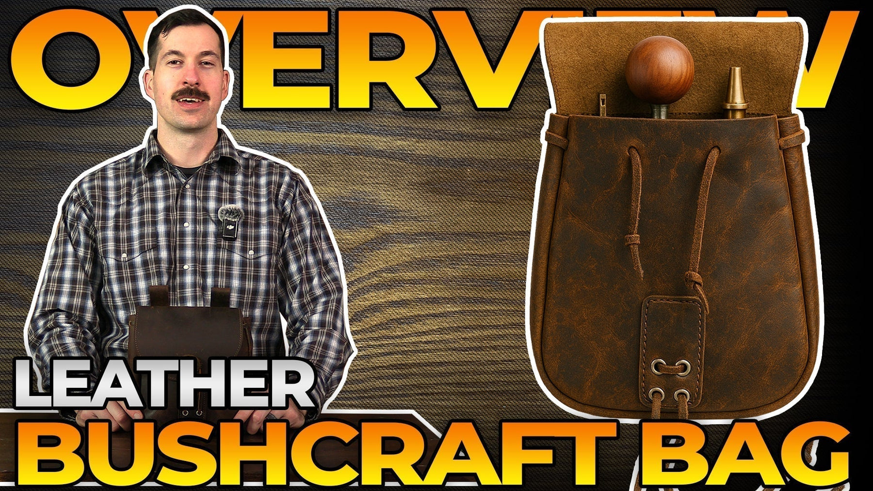 Muzzle-Loaders™ Leather Bushcraft/Shooting Bag - MZ1203