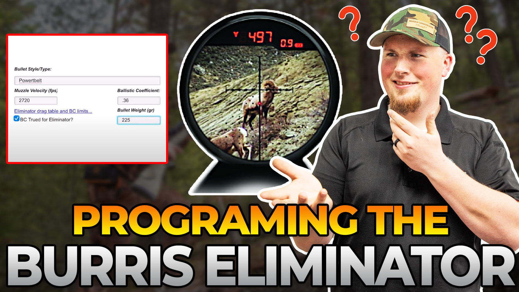 How to Program the Burris Eliminator 4 with a Muzzleloader