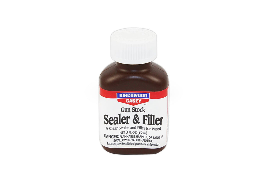 Birchwood Casey Gun Stock Sealer & Filler - Clear Drying - 3 oz Bottle - 23323