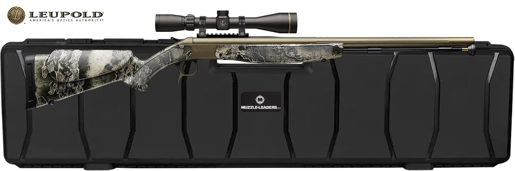 CVA™ Crossfire Muzzleloader Leupold™ Scope Combo - .50 Cal. 26" Nitride & Cerakote™ Barrel - CR3804LSC