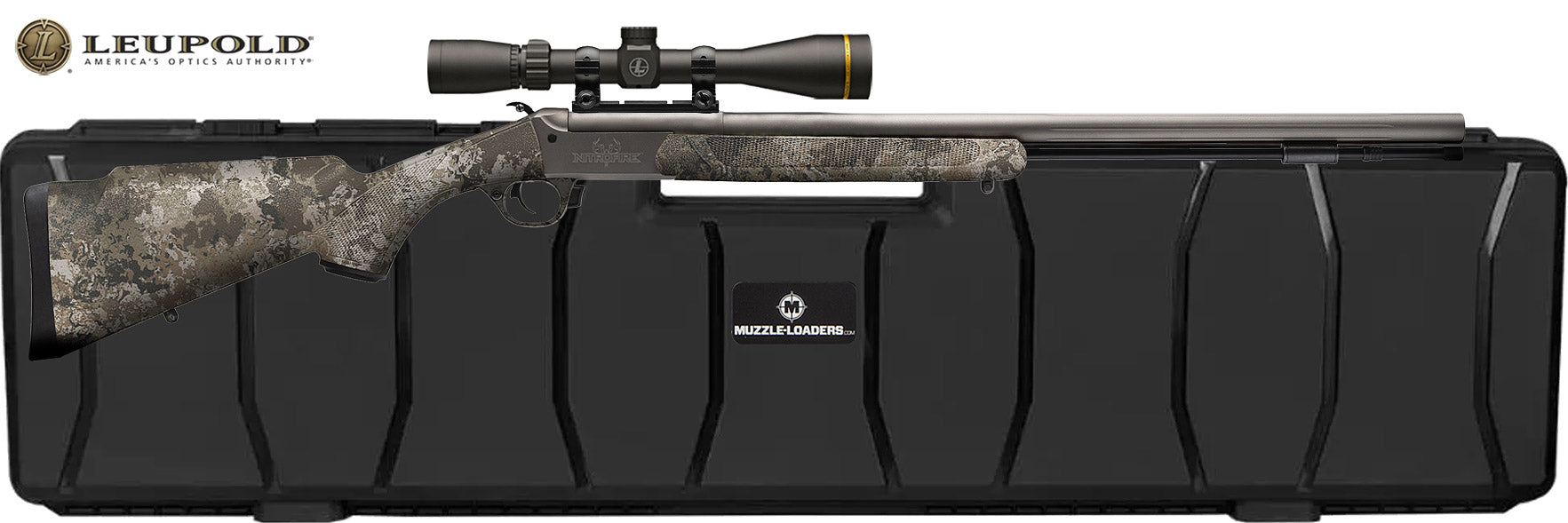 Traditions® NitroFire VAPR Leupold Scope Combo - .50 Cal Veil™ Alpine Camo & Sniper Grey CeraKote™ - CR843304434LCHC