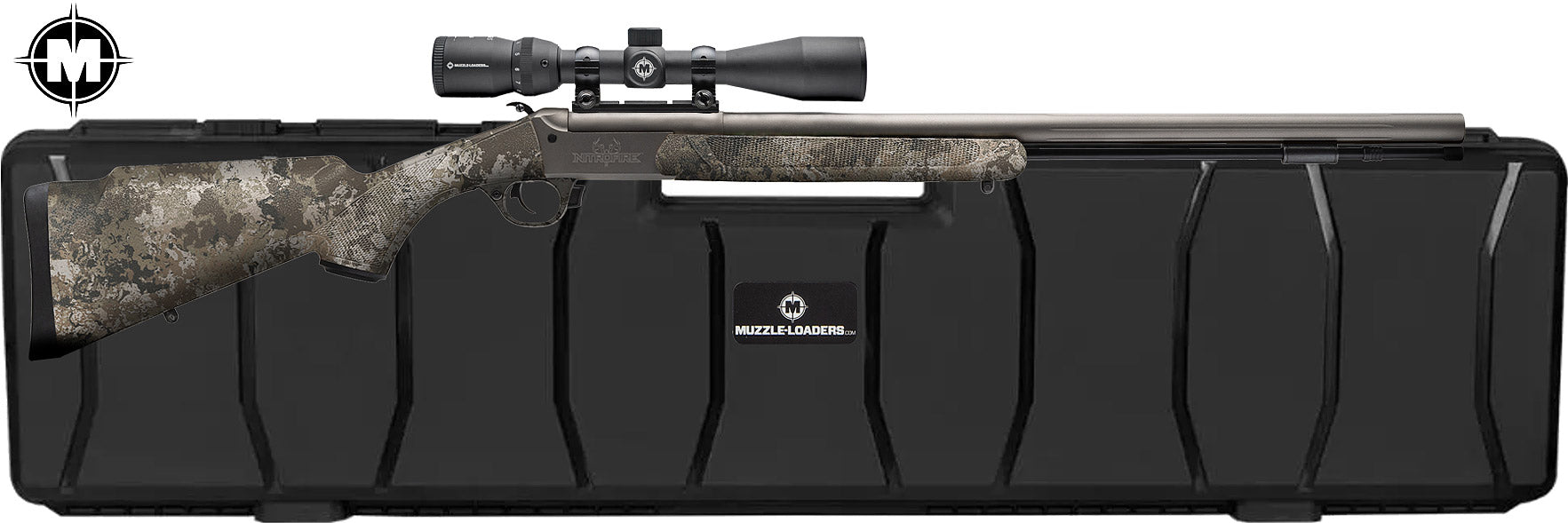 Traditions® NitroFire VAPR Muzzleloader Scope Combo - .50 Cal Veil™ Alpine Camo & Sniper Grey CeraKote™ - CR843304434MZ Hard Case