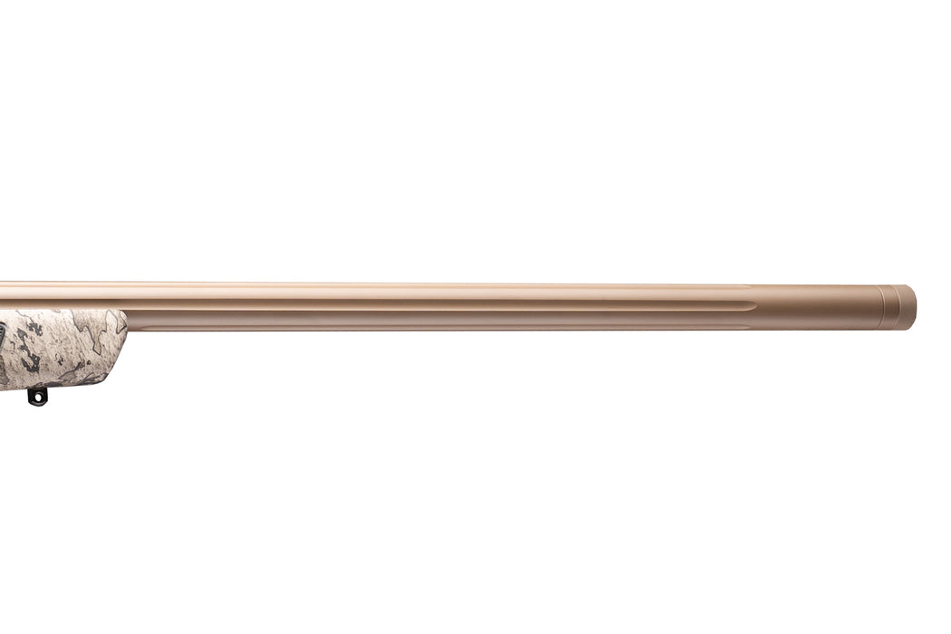 CVA Accura LR-X - 50 Caliber - FDE Cerakote and Nitride Barrel - True Timber Strata - KonusPro - 4-12x44mm - IR BDC Reticle - Includes 1 Box of 330 Grain ELR - Barrel - PR3209NSCP