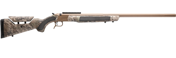 CVA® Accura LR-X .50 Caliber - FDE Cerakote + Nitride Barrel - True Timber Strata Camo Stock - 0 MOA PIC Rail - PR3209NM