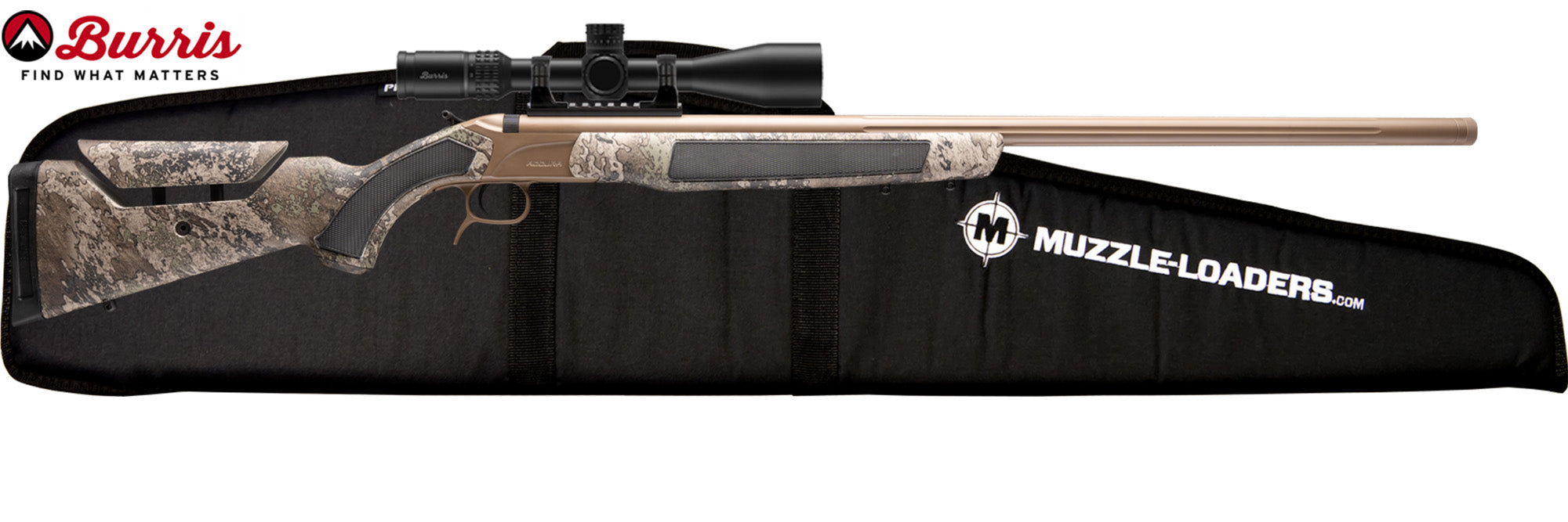 CVA Acura LR-X - .50 Caliber - True Timber Strata Camo - FDE Cerakote/Nitride Finished Barrel - Vortex Viper - Soft Case - PR3209VSVIPSC