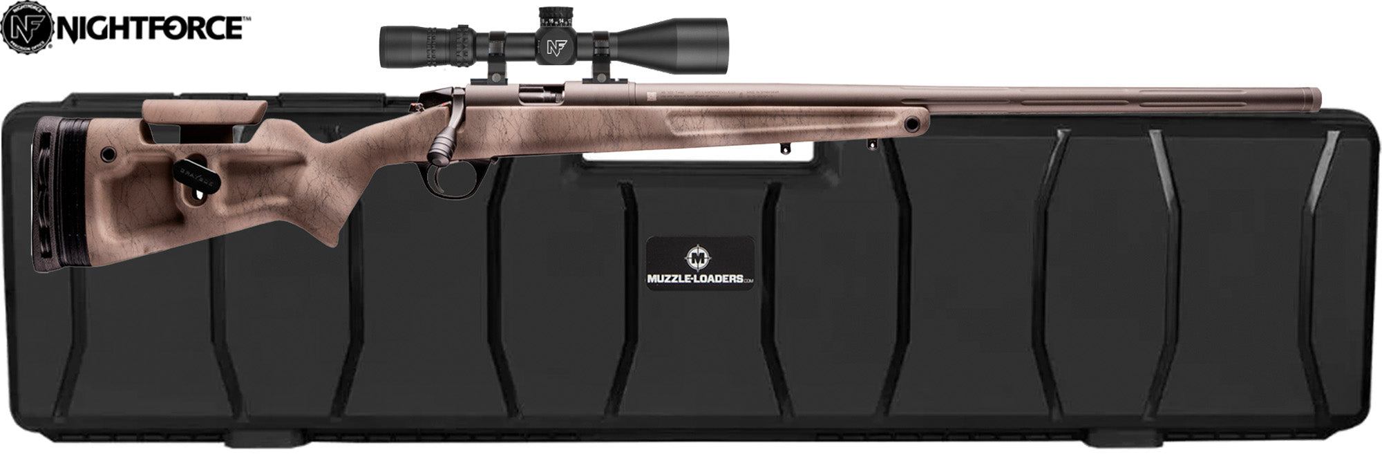 CVA™ Endura PRO Rifle - Nightforce™ NX6 MOA-C or MOA-XT Scope - .45 Caliber Cerakote™ Tungsten & Nitride - PR5030NX6