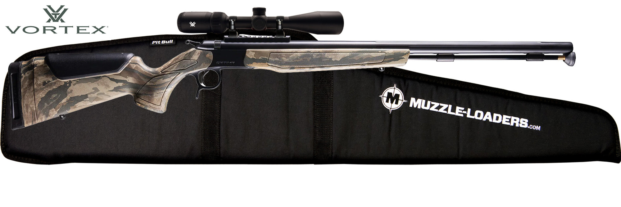 CVA Optima Realtree Legacy Camo - Vortex Crossfire HD Scope Package with Muzzle-Loaders Soft Rifle Case - PR2047VHD