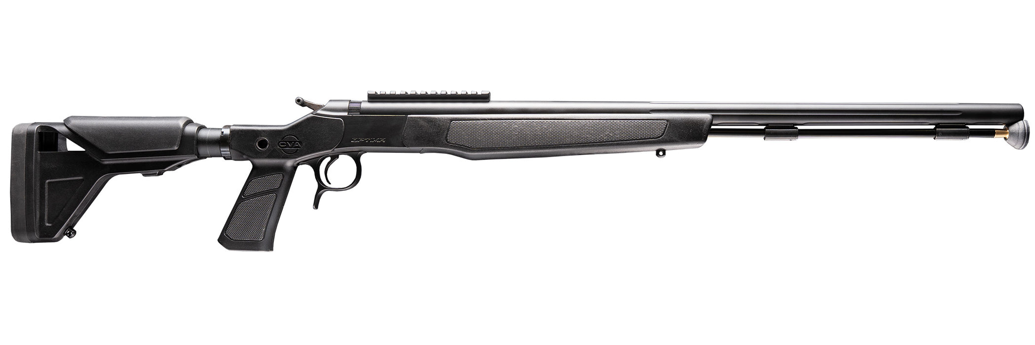 CVA Optima XP - 50 Caliber - 26" Nitride Treated Barrel - Black - Milspec Buffer Tube and Stock - 0 MOA Pic. Rail - PR2043NM