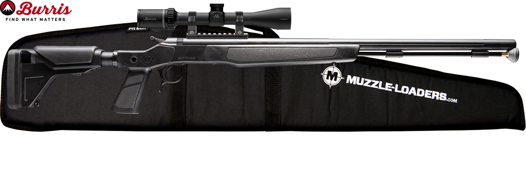 CVA Optima XP - Burris Fullfield E1 3-9x40mm Scope Combo - Soft Rifle Case - PR2043NMBSC