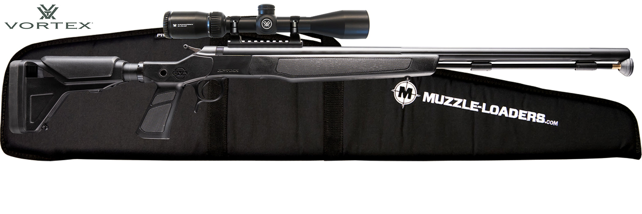 CVA Optima XP - Vortex Crossfire II 3-9x40mm Scope Combo- Soft Rifle Casae - PR2043NMV