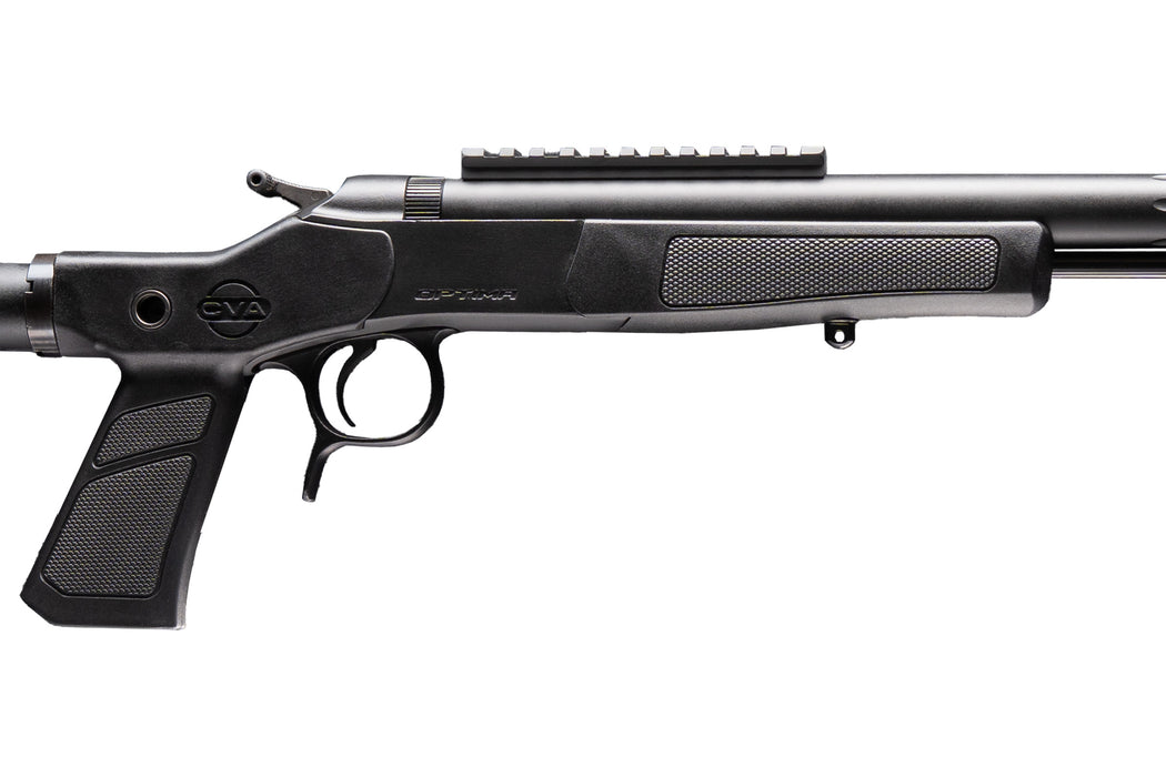 CVA Optima XP-SB - 50 Caliber - 18" Nitride Treated Barrel - Black - Milspec Buffer Tube and Stock - 0 MOA Pic. Rail - Trigger and Break - PR2045NM