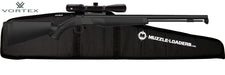 CVA Wolf Muzzleloader Rifle .50 Cal Black Stock Blued Steel Barrel - Vortex 3-9x40mm Crossfire HD Combo with Muzzle-Loaders Soft Case - PR2113VHD