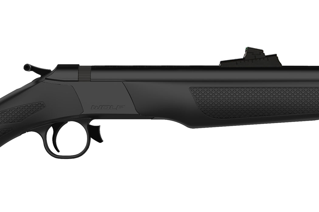 CVA Wolf™ Muzzleloader Rifle w/ Williams™ Sights - .50 Cal Blued Steel & Black Stock - PR2113 209 Ignition