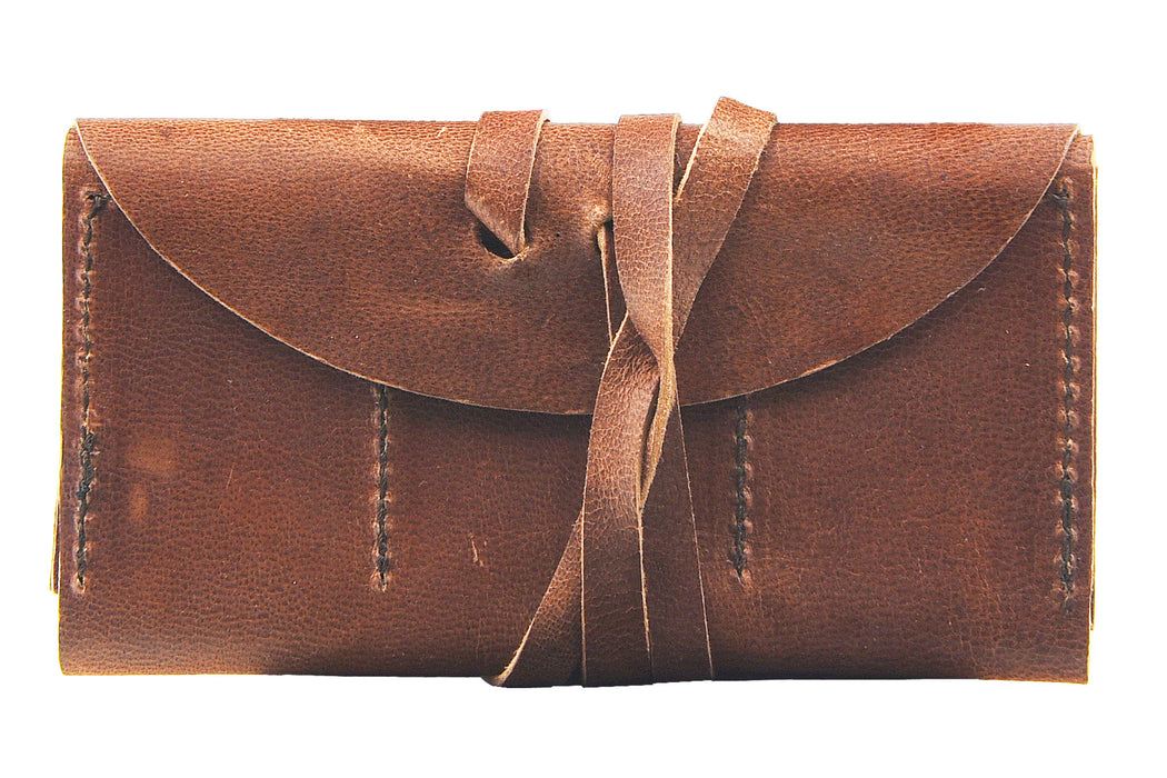 Muzzle-Loaders Leather Flint and Tool Wallet Front Closed - MZ1927