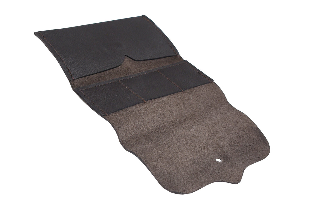 Muzzle-Loaders Leather Flint Roll with Tool Pouch and Three Flint Pockets - MZ1928