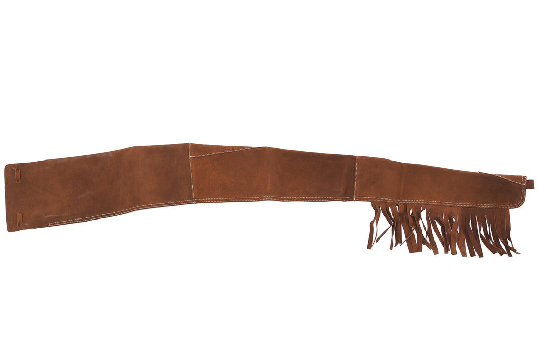 Muzzle-Loaders Black Powder 53" Leather Gun Sleeve with Fringe - MZ1205