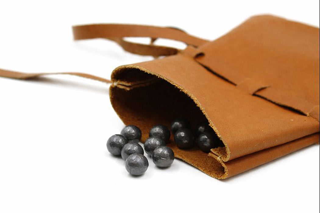 Muzzleloader Leather Ball Bag - Leather Coin Pouch - MZ1224