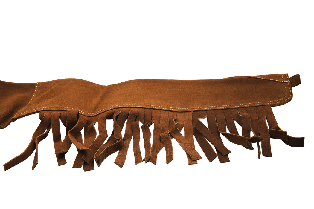 Muzzle-Loaders Black Powder 53" Leather Gun Sleeve - Leather Fringe Tassels - MZ1205