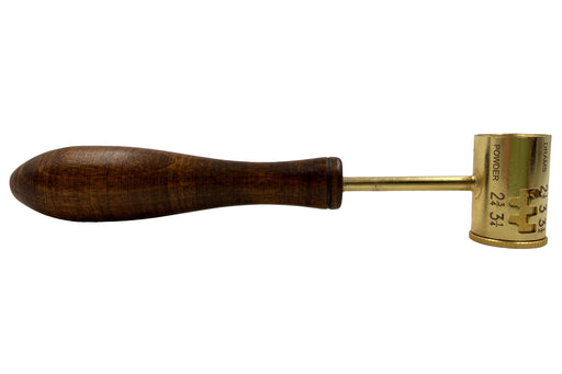 Muzzle-Loaders Brass English Style Shot Dipper - Drams Measure - Adjustable Brass and Walnut - MZ1414