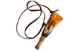 Muzzle-Loaders Powder Priming Horn - Leather Strap - Wooden Stopper - MZ1233