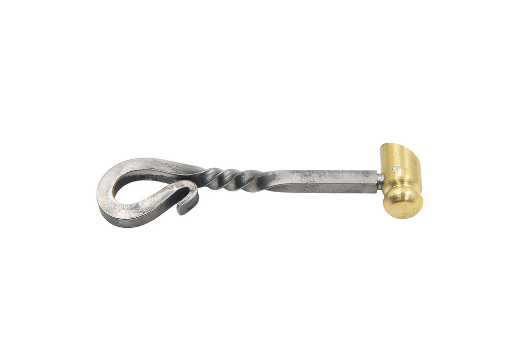 October Country Knapping Hammer - Brass Pinned Head with Hand Forged Handle - 97-9533