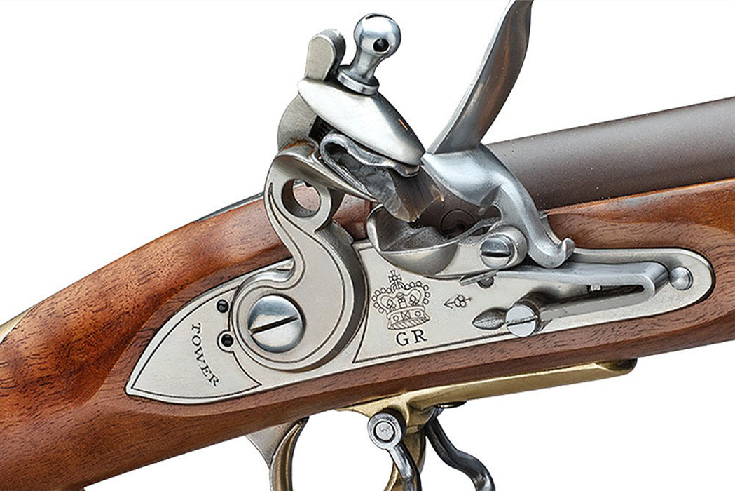 Pedersoli 1805 Baker Rifle - Silver Finished Flintlock Ignition - 010S196625