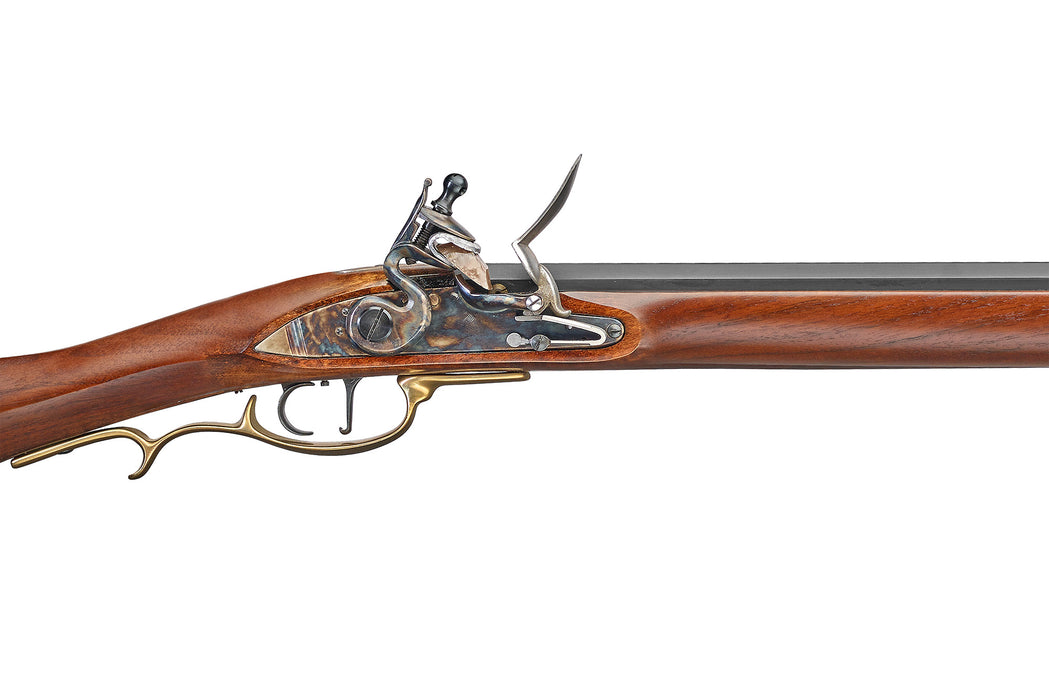 Pedersoli .50 Caliber Flintlock Ignition Blue Ridge Rifle with Double-Set Trigger - 010S26650C