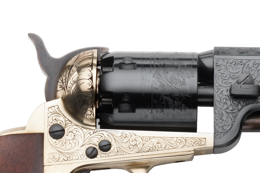 Pietta 1851 Colt .36 Caliber Nay Engraved Revolver - Cylinder - RNL36