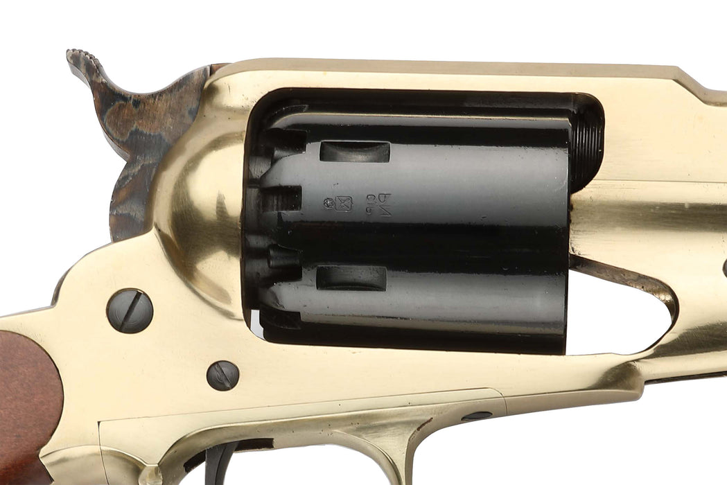 Pietta Model 1858 3" Barrel New Army Brass Frame - 44 Caliber Black Powder Revolver - Cylinders - RGB44/3"
