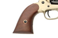 Pietta Model 1858 3" Barrel New Army Brass Frame - 44 Caliber Black Powder Revolver - Wlnut Grips - RGB44/3"