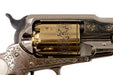 Pietta 1858 Single Action Black Powder Revolver Engraved Gold Cylinder - RGNI44/D/CS