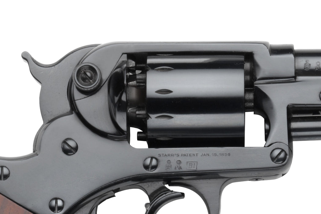 Pietta 1858 Double Action Black Powder Revolver - .44 Cal - Single Piece Walnut Grip - Cylinder - STARR44D