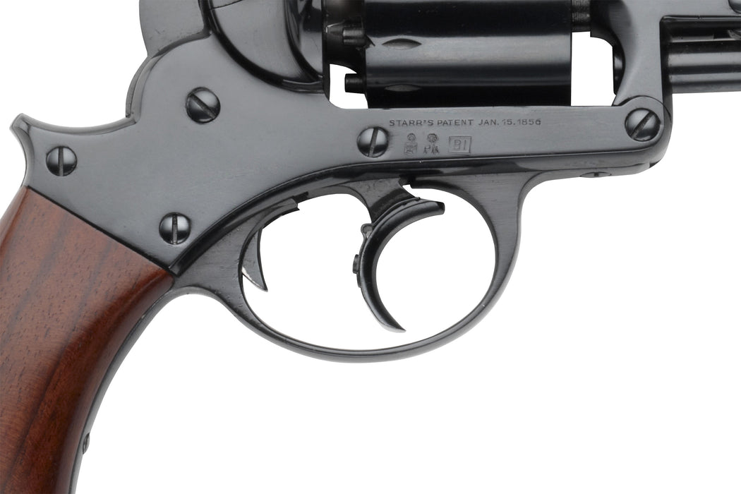 Pietta 1858 Double Action Black Powder Revolver - .44 Cal - Single Piece Walnut Grip - Trigger Group - STARR44D