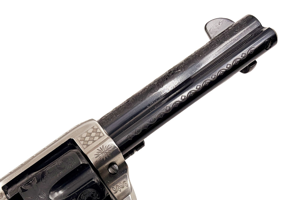 Pietta 1873 .44 Caliber Engraved Revolver with Engraved Barrel and Blade Sight - SA73-024/OSF/PT/LC