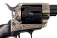 Pietta 1873 Single Action Revolver with Engraved Cylinder and Frame - SA73-024/OSF/LE/VB