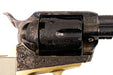 Pietta 1873 Single Action Engraved Revolver Dead Mans Hand Engraved Cylinder, Hammer, and Frame - SA73-063/LE/IG/A&E