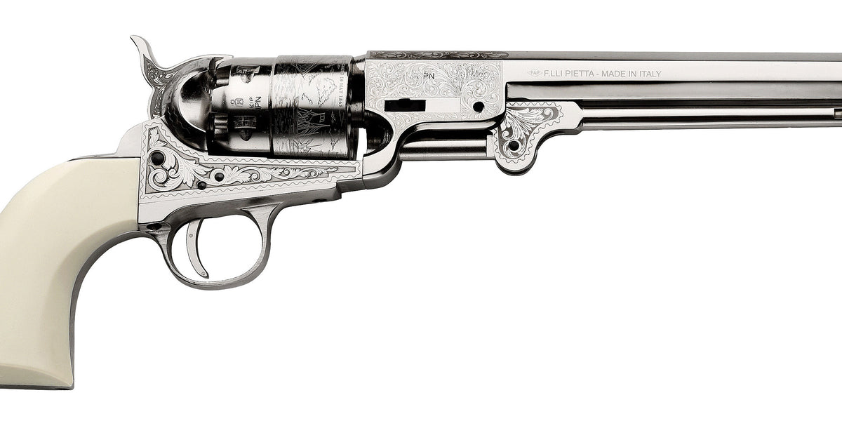 チンチロ　44 Pietta 1851 REB Nord Navy DeLuxe Nickel | .44 Cal | Muzzle-Loaders.com