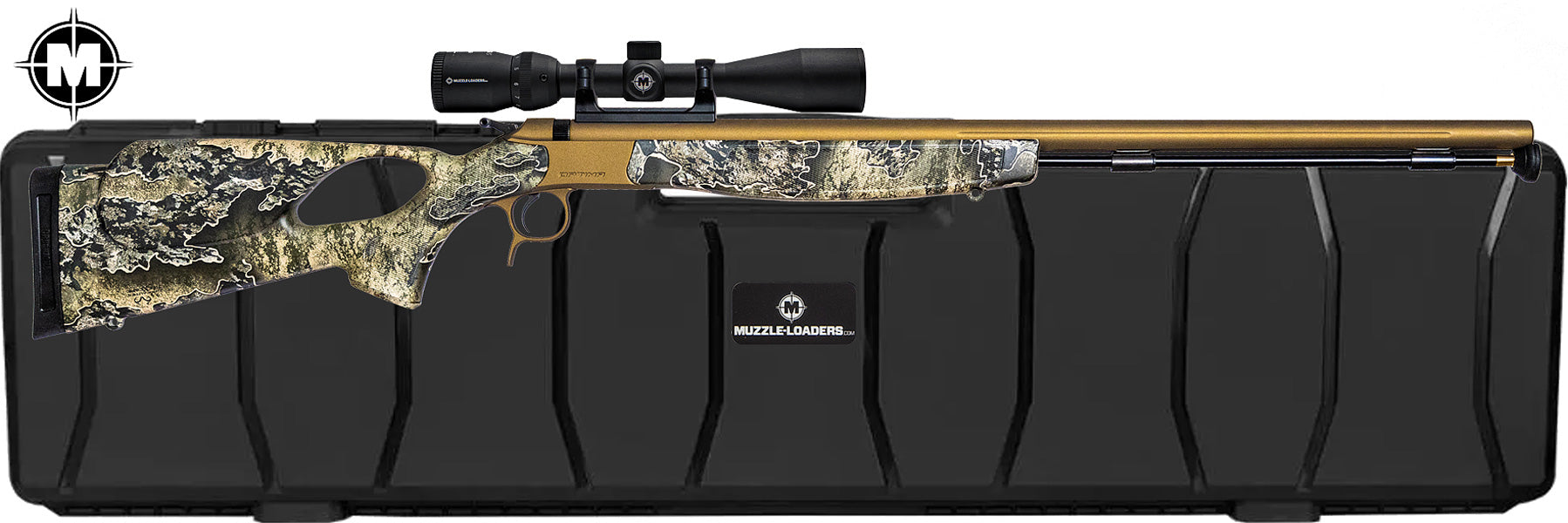 CVA™ Optima V2 LR Thumbhole Genesis® Scope - .50 Cal Nitride/Cerakote™ Burnt Bronze 28" Barrel - PR2037NMZ