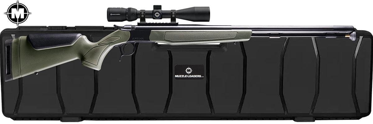 CVA Optima™ Nitride & OD Green Scope Combo - .50 Cal 3-9x40mm Genesis Scope -PR2048NMZHC Hard Case