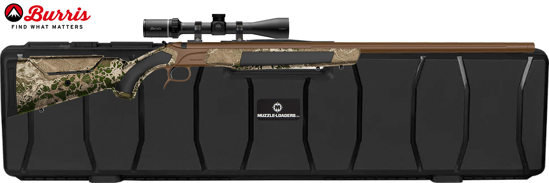 CVA™ Accura LR-X - Burris™ 3-9x40mm Fullfield E1 Scope - .45 Cal 30" - 1:22 Twist - PR3206BFHC Hard Case