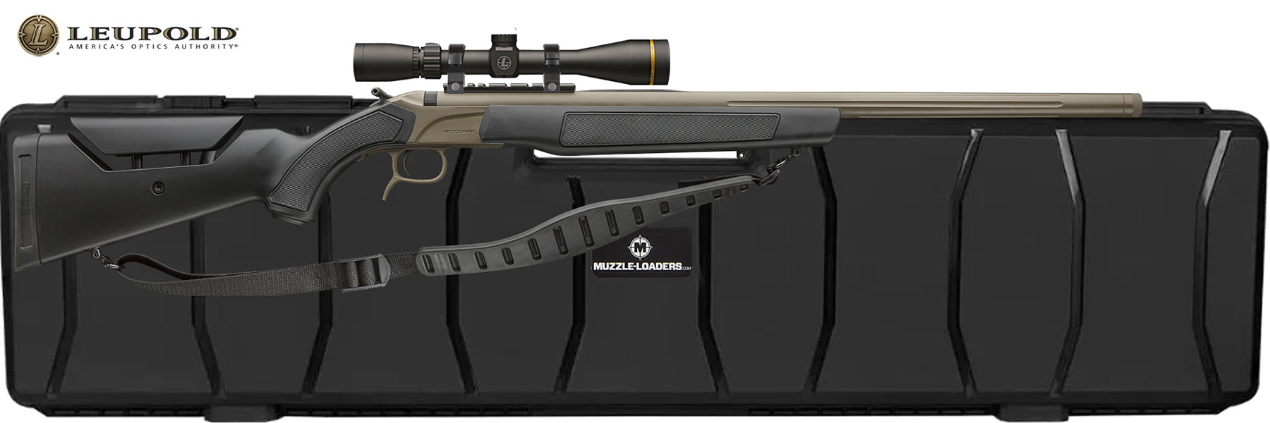 CVA™ Accura LR-X Leupold™ Scope Package - .50 Cal 30" Barrel - Cerakote™ FDE Barrel w/ Black Stock 1:28 Twist - PR3211NLC