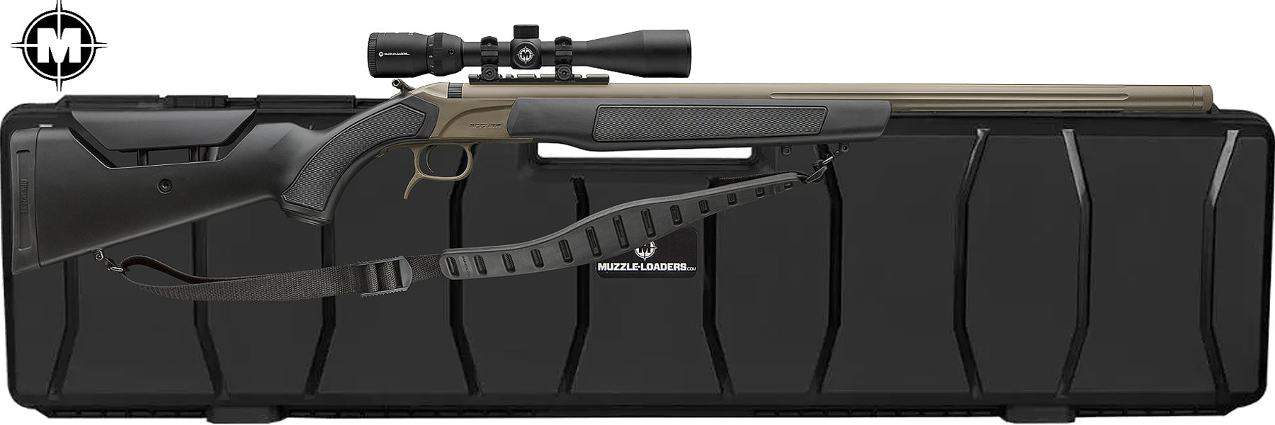 CVA™ Accura LR-X Scope Package - .50 Cal 30" Barrel - Cerakote™ FDE Barrel w/ Black Stock 1:28 Twist - PR3211NMZ