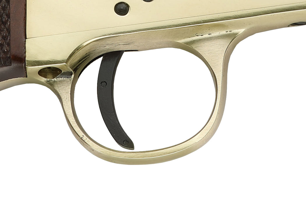 Pietta™ 1851 Snubnose Confederate Navy Sheriff Black Powder Revolver Pistol - .44 Caliber 5.5" Blued Barrel Brass Frame - RNSTI44MTBLC1 Trigger